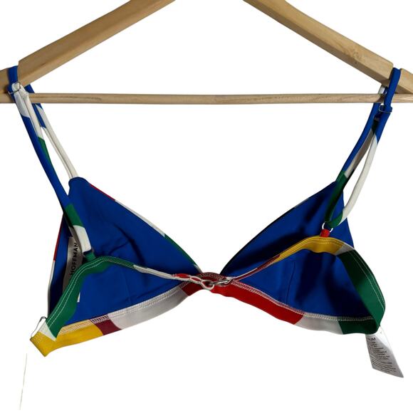 Mara Hoffman Astrid Multicolor UPF 50 Triangle Bikini Swimsuit Top Size Medium - Picture 5 of 5